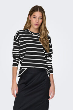 Springfield Striped long-sleeved top black