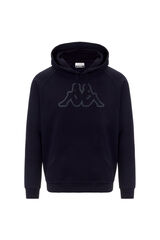 Kappa Sudadera con capucha deportiva de polar para hombre azul