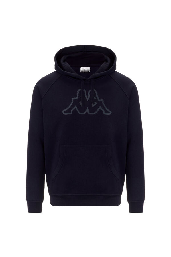 Kappa Sudadera con capucha deportiva de polar para hombre azul