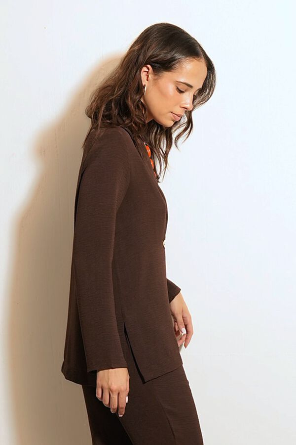 Cul Sac Double-breasted blazer with buttons brown