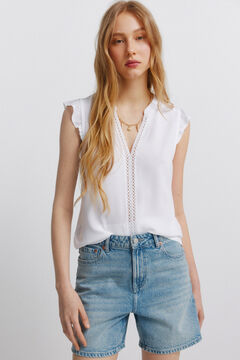 Springfield Lace ruffle T-shirt