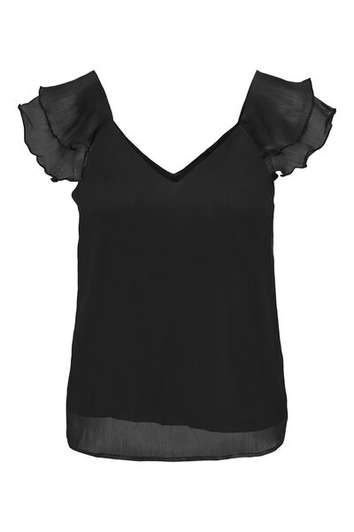 Springfield Short-sleeved top with flounces black