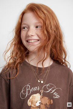 Springfield Kids Camiseta manga corta "Bear Hug" ni&ntilde;a