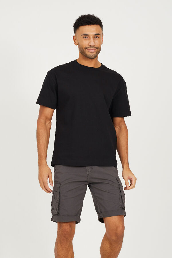 Brave Soul Short cargo con siete bolsillos gris