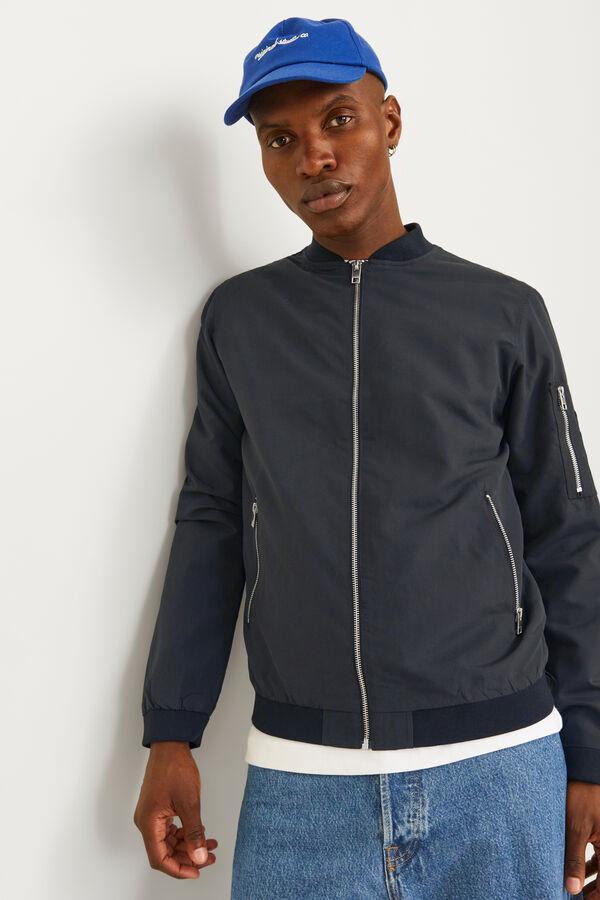 Jack & Jones Regular fit bomber black