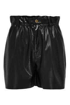 Springfield Faux leather shorts noir