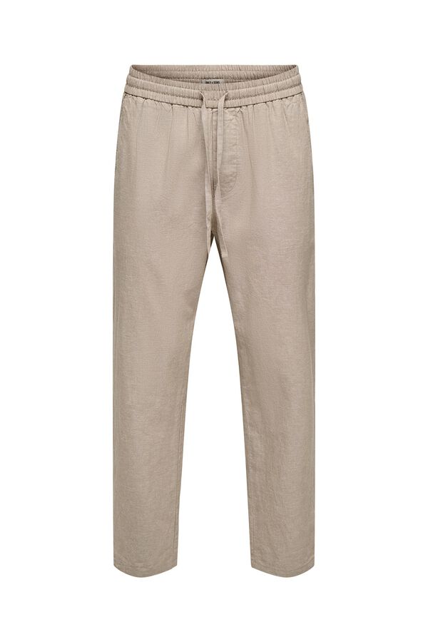 Only & Sons Linen trousers grey