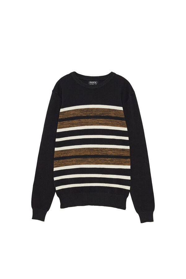 Inside Jersey Rayas negro