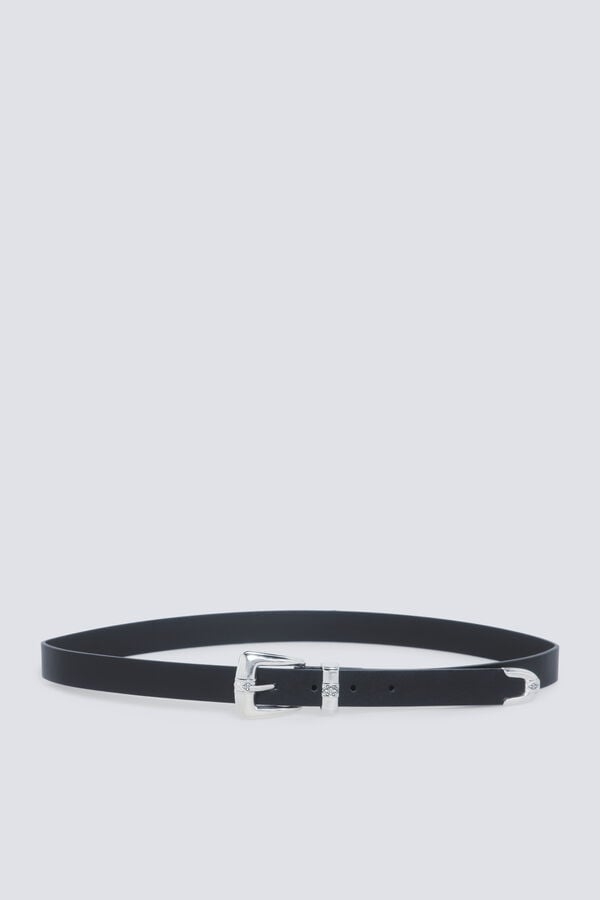 Springfield Cowboy buckle belt black
