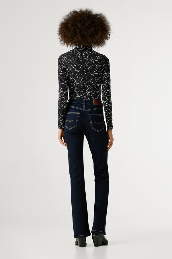 Pepe Jeans Pantal&oacute;n vaquero acampanado tiro alto azul