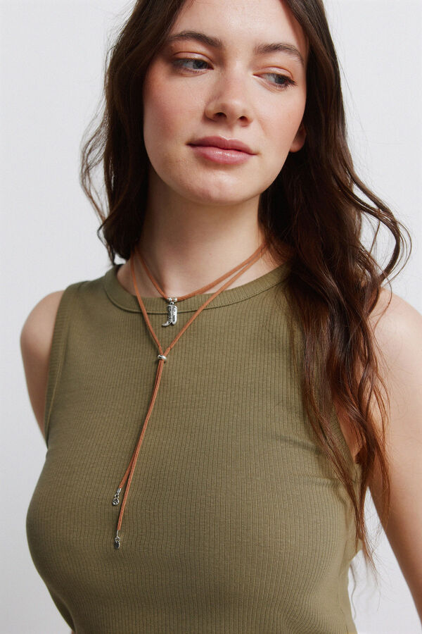 Springfield Basic racer back vest top printed