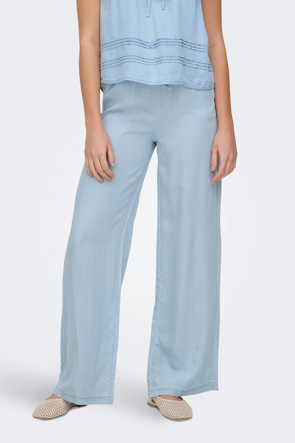 Only Cal&ccedil;a de tencel azul