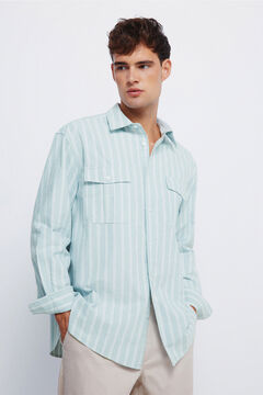 Springfield Chemise Oxford rayures avec poches