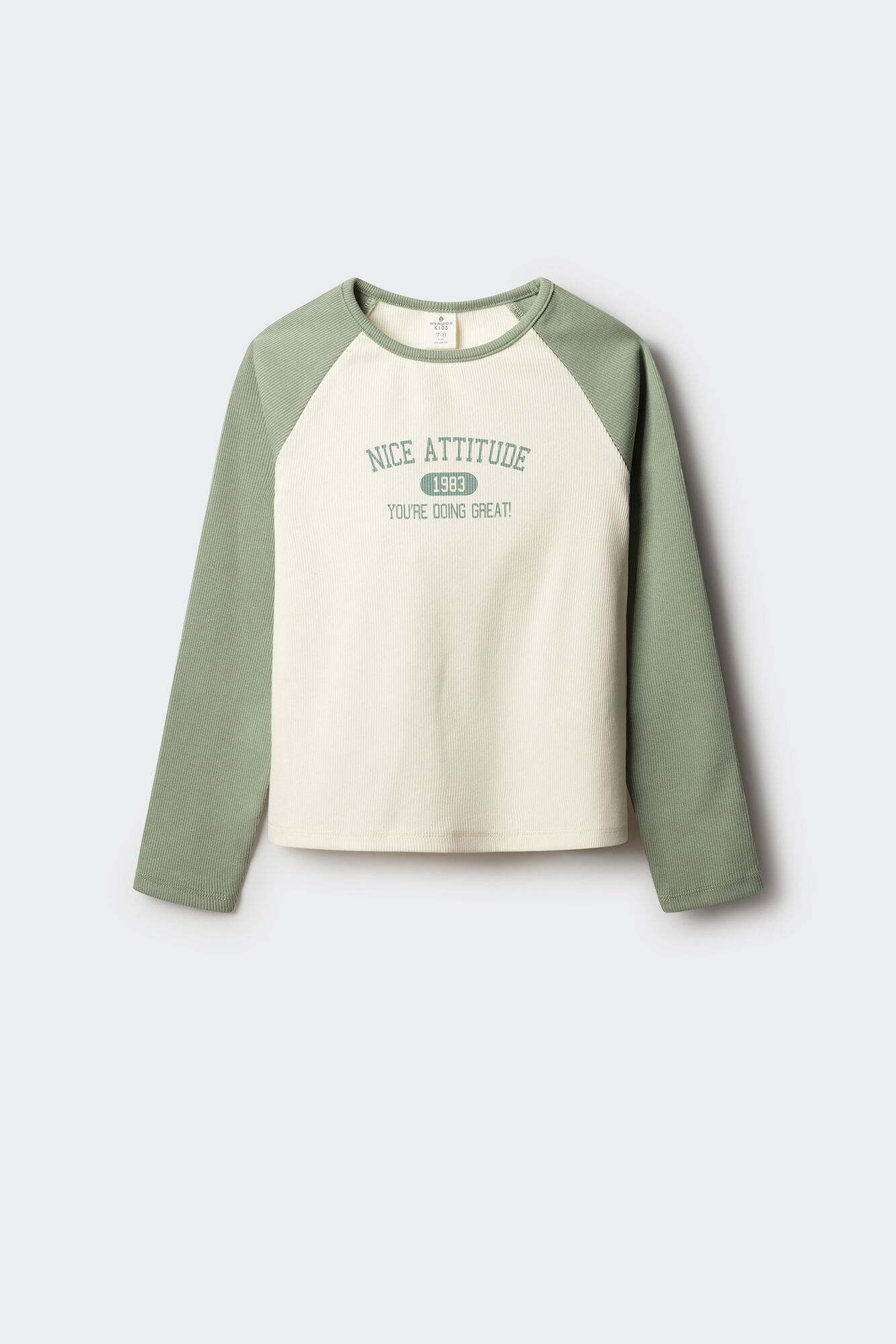 Springfield Kids Majica dugih rukava od rebraste tkanine za devojčice