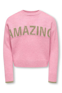 Only Girls Su&eacute;ter com texto de menina