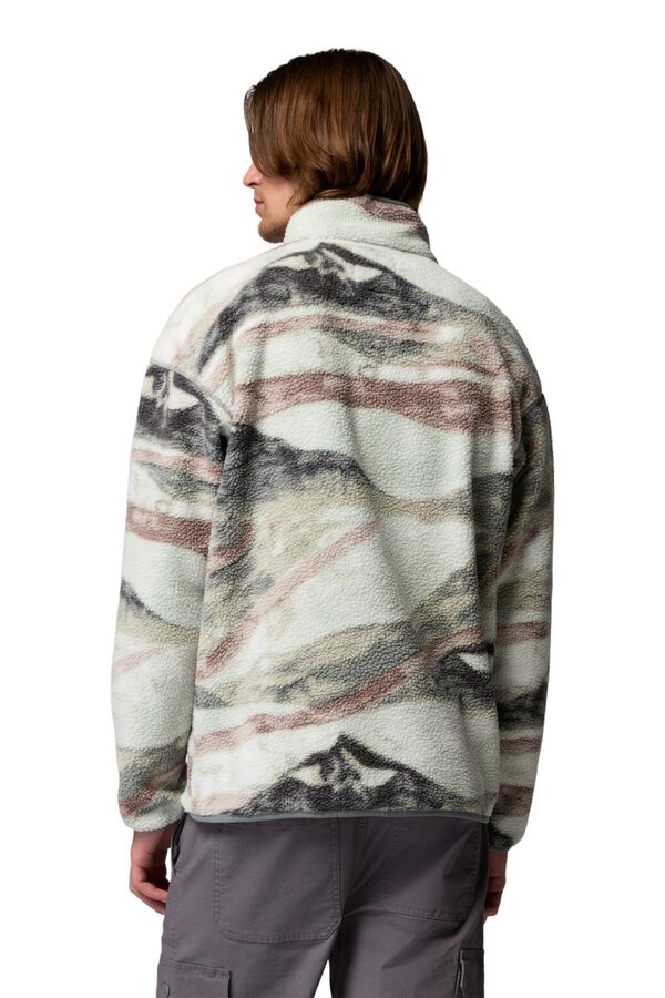 Columbia Fleecejacke mit Druckkn&ouml;pfen Gr&uuml;n