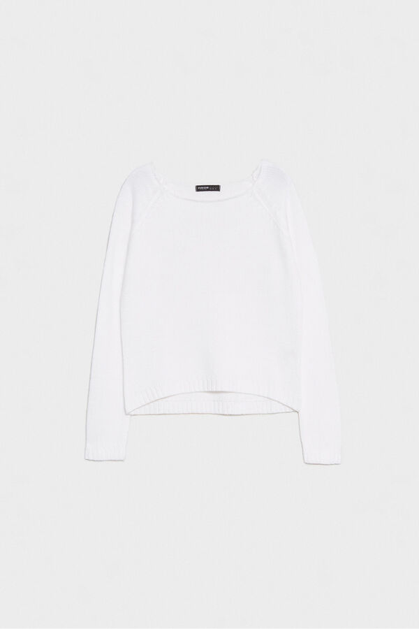 Inside Jersey Cuello Redondo blanco