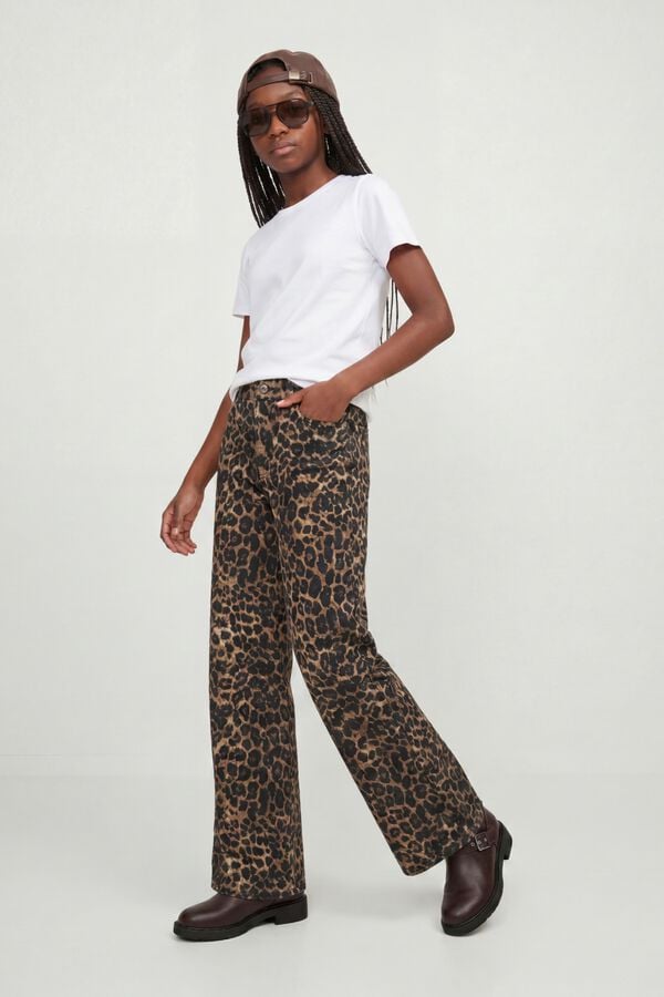 Jack & Jones Girl Wide leg trousers nude