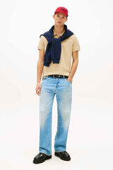 Tommy Jeans Slim short sleeve polo shirt Bež