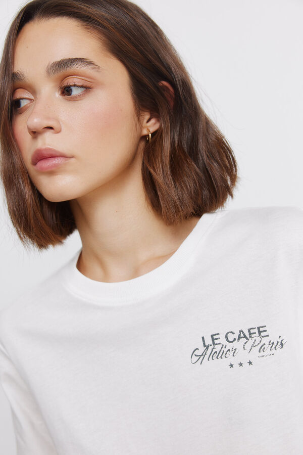 Springfield Short-sleeved T-shirt Le caf&eacute; brown
