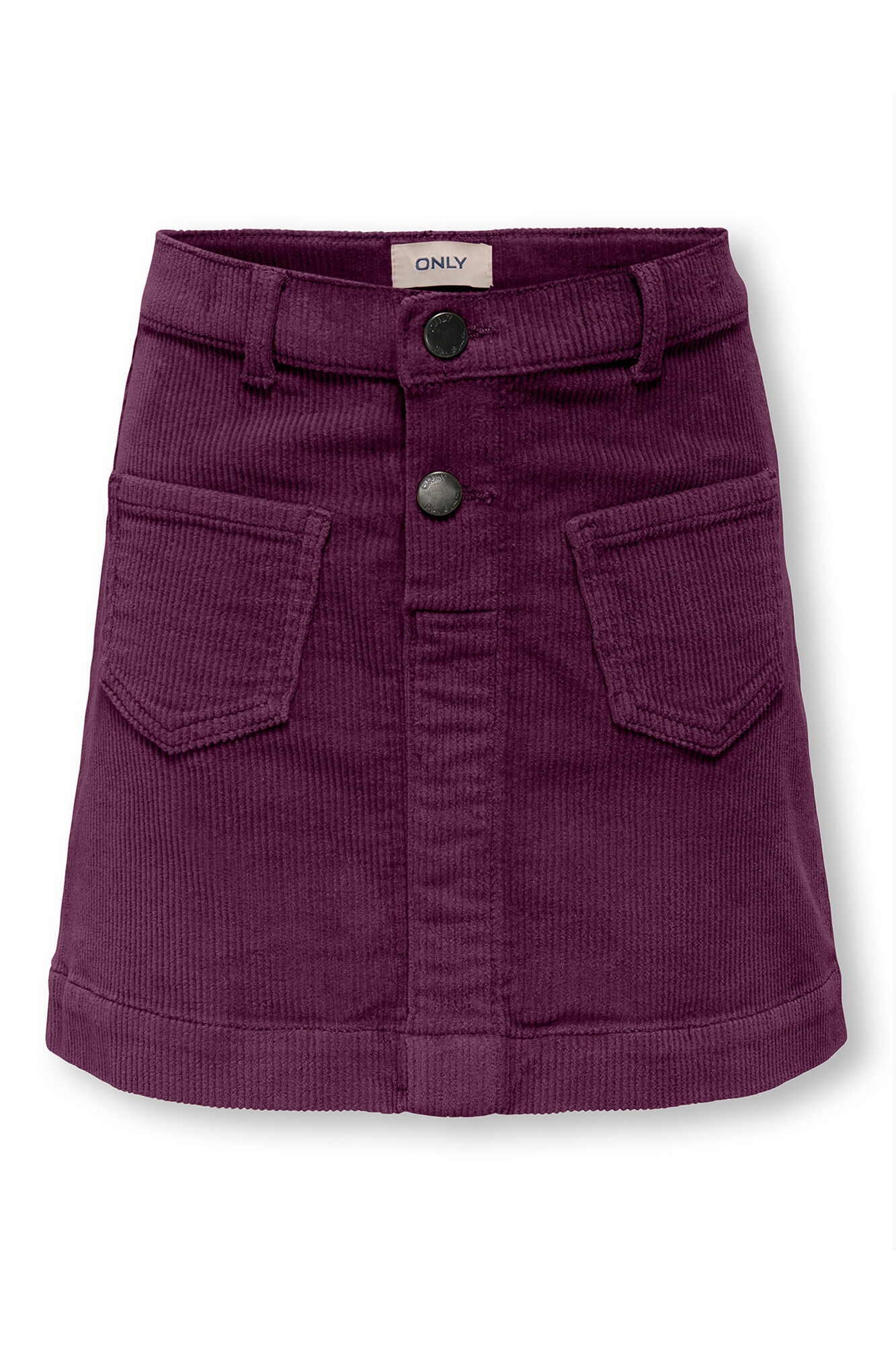 Only Girls Saia de veludo para menina