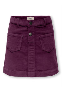 Only Girls Saia de veludo para menina