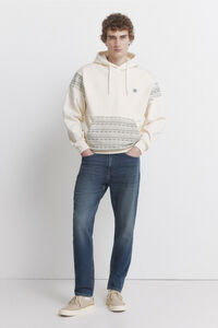 Springfield Knit denim overdyed slim fit jeans