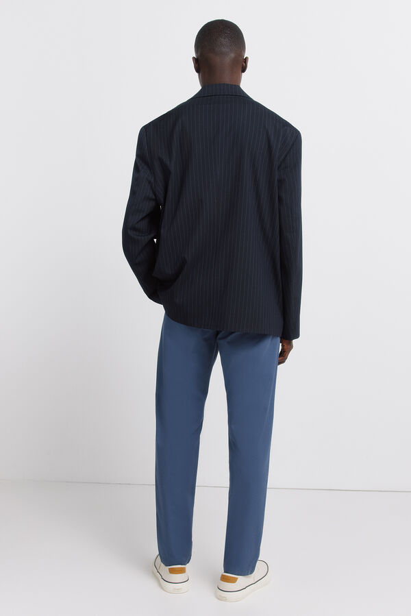 Springfield Comfort structure slim fit chinos blue