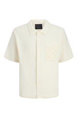 Jack & Jones Polo crochet relaxed fit blanco