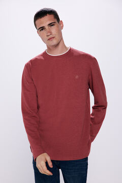 Springfield Double piqué long sleeve t-shirt pink