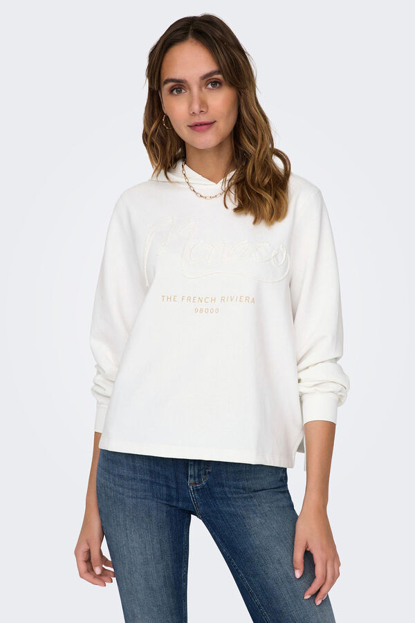 Springfield Sweatshirt with hood white