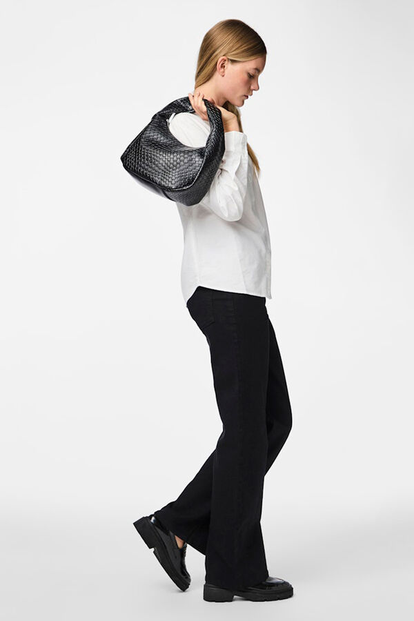 Pieces Oxford-Hemd Basic Wei&szlig;