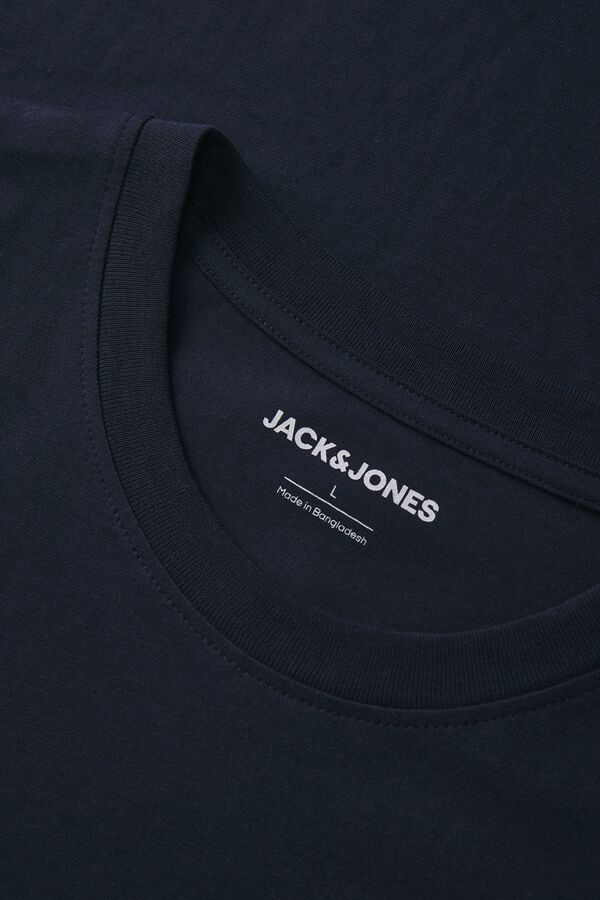 Jack & Jones Camiseta de algod&oacute;n estampada azul