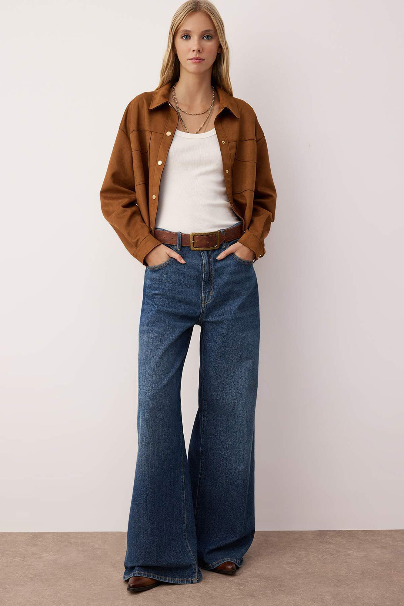 Trendyol Sobrecamisa efecto ante