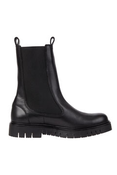 Springfield Bota Tommy Jeans mulher tipo chelsea. preto