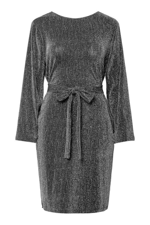 Pieces Vestido corto b&aacute;sico lazada negro