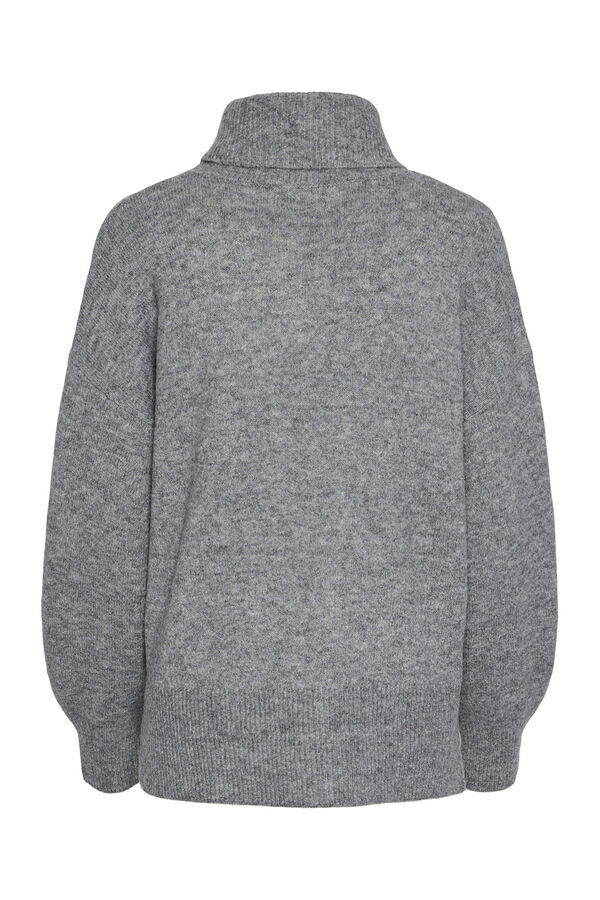 Pieces Jersey básico vuelto gris