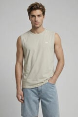 JJ REBEL Logo vest top grey