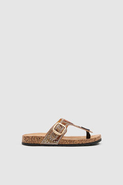 Inside Sandalen mit Glitzerschnalle