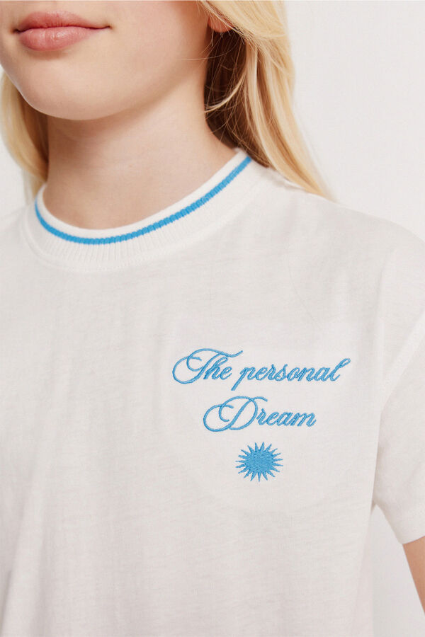 Springfield Kids Majica kratkih rukava rebel za devojčice Bež