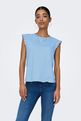 Camiseta sin mangas encaje