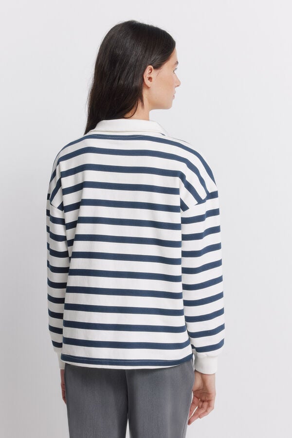 Springfield Striped sweatshirt brown