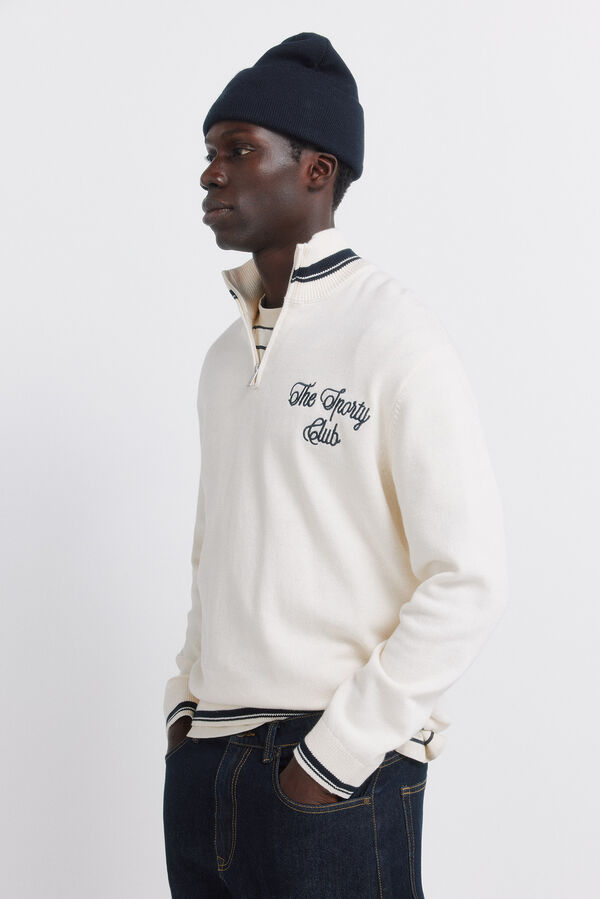 Springfield Basic zip- zip fastening white