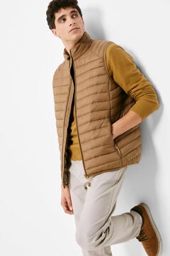 Springfield Quilted gilet beige