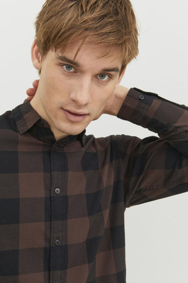 Jack & Jones Camisa confort fit tostado