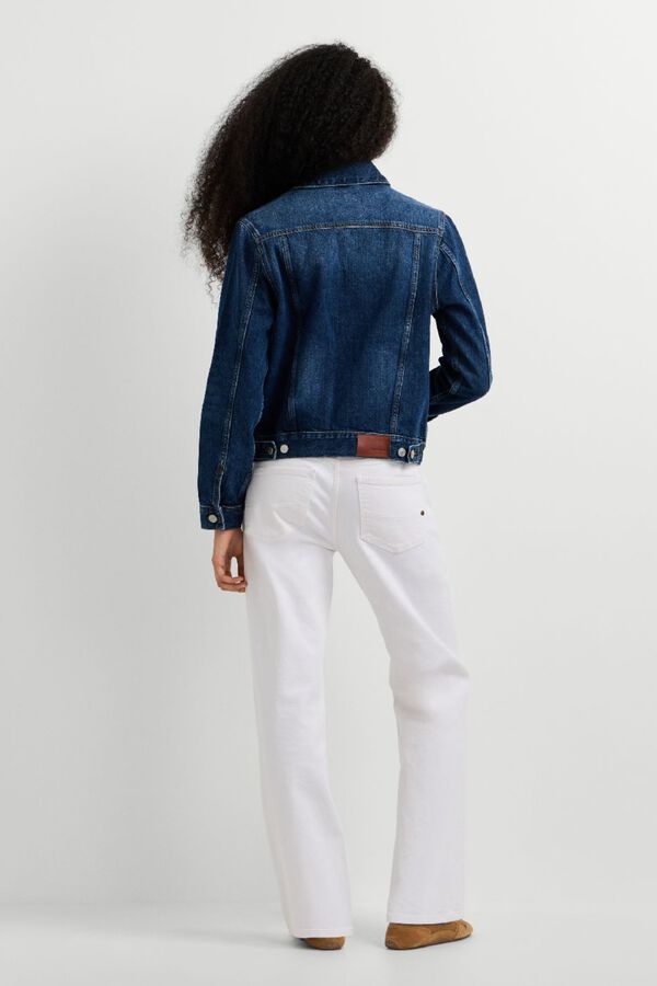 Pepe Jeans Blus&atilde;o trucker de ganga azul