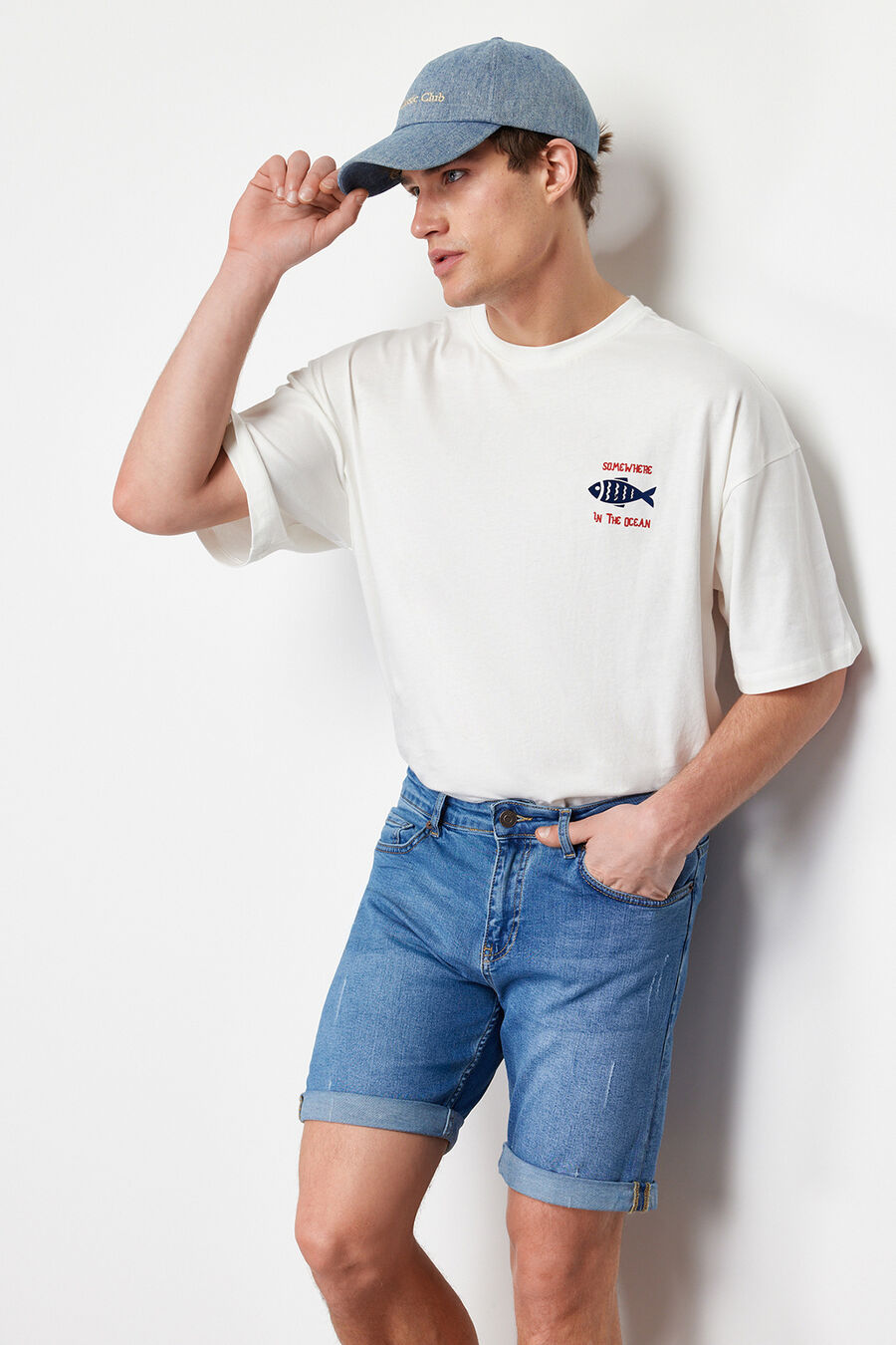 Bermudas vaqueras ajustadas