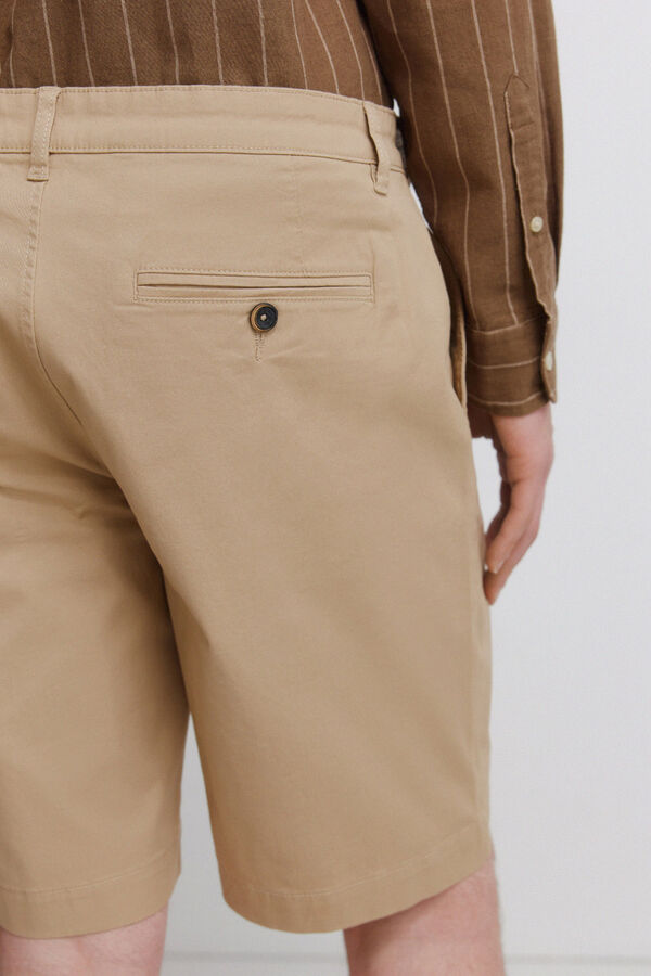 Springfield Bermude u boji comfort fit Bež