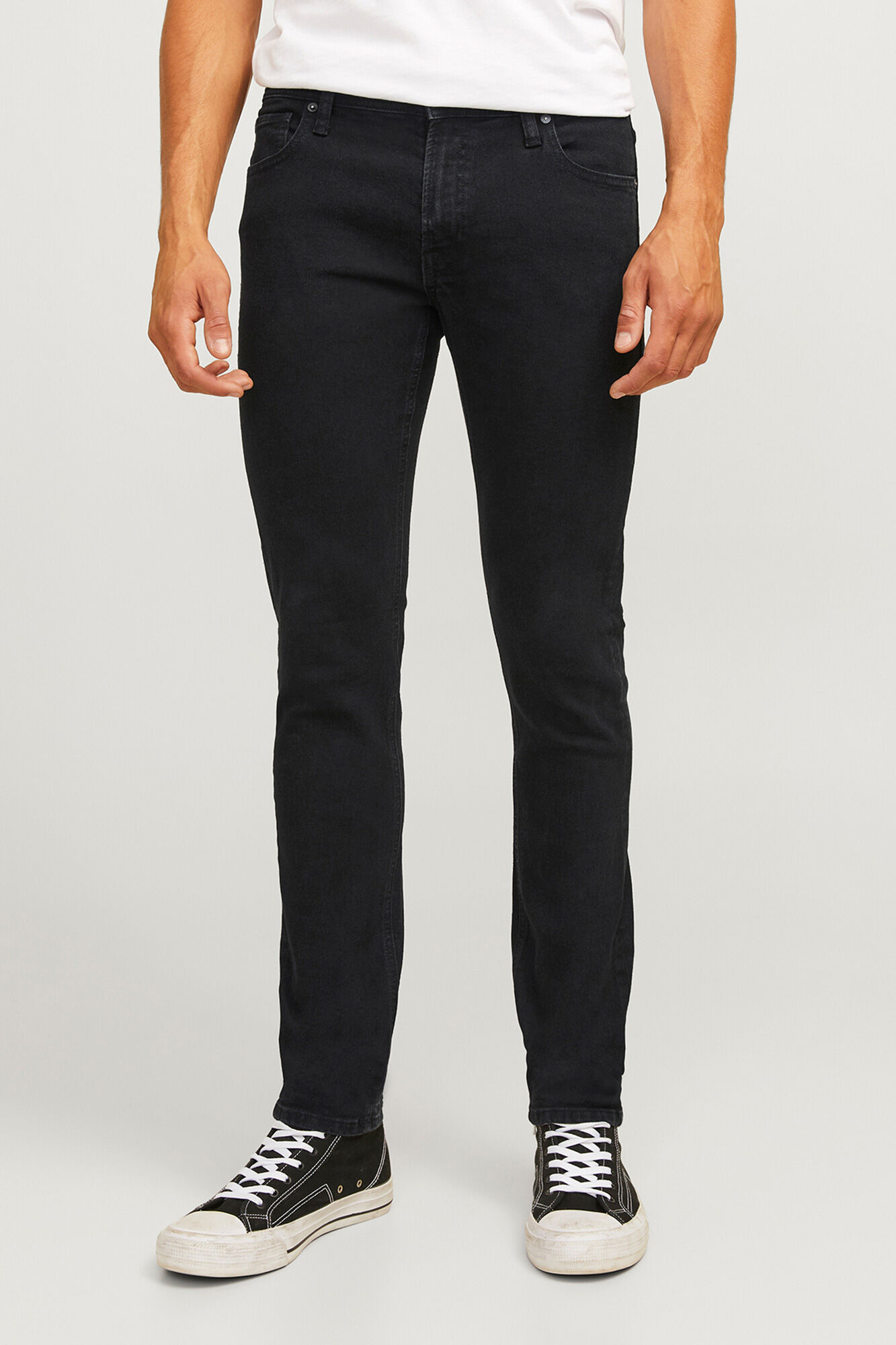 JJ REBEL Klassische Slim-Fit-Jeans