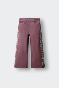 Springfield Kids Devojčice &scaron;iroke keper pantalone sa bočnim vezom